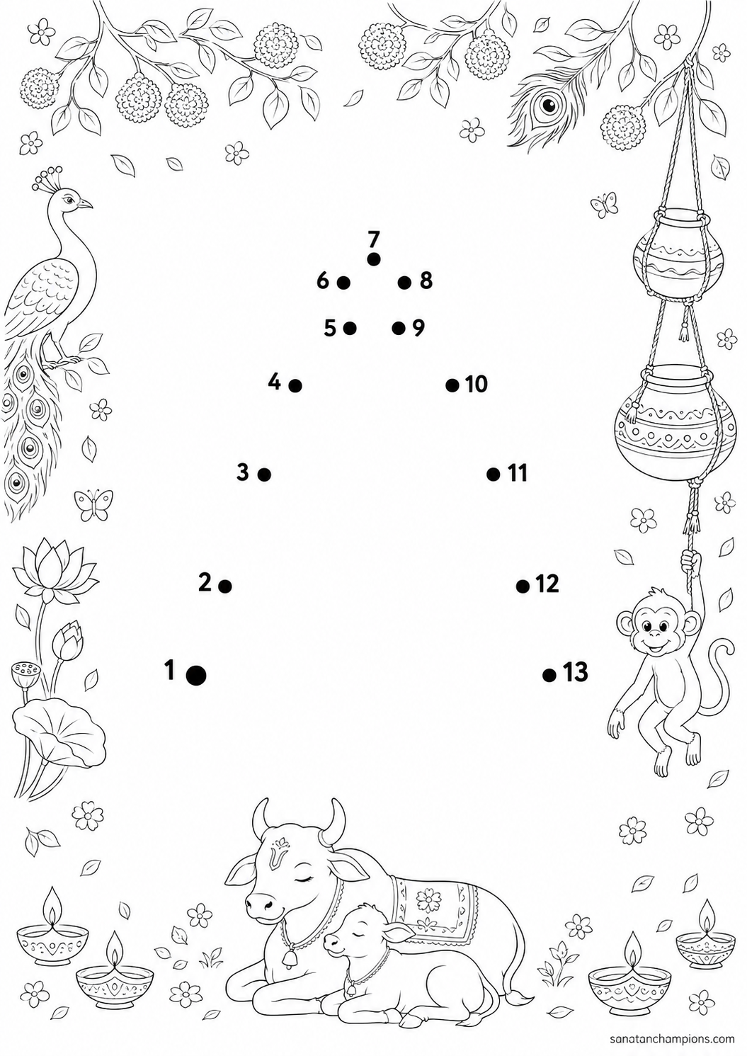 For the child who wants to ring it themselves — an illustrated dot-to-dot, ages 4–6. Opens its page.